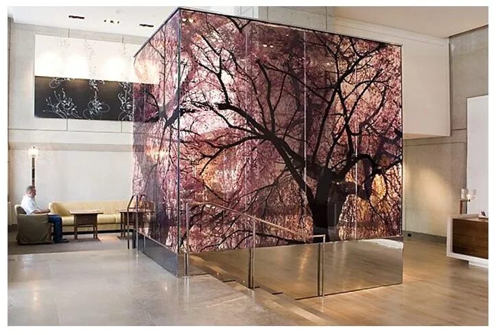Картина в стекле на стену для интерьера September 2010 Glass design, Window graphics, Office interior design