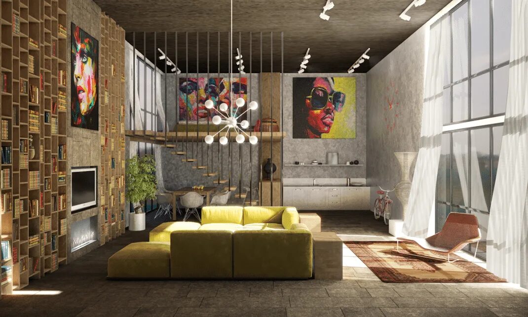 Картина в стиле лофт в гостиной Pin by Miguel Afonso dos Santos on Home Design Loft living space, Loft living, L