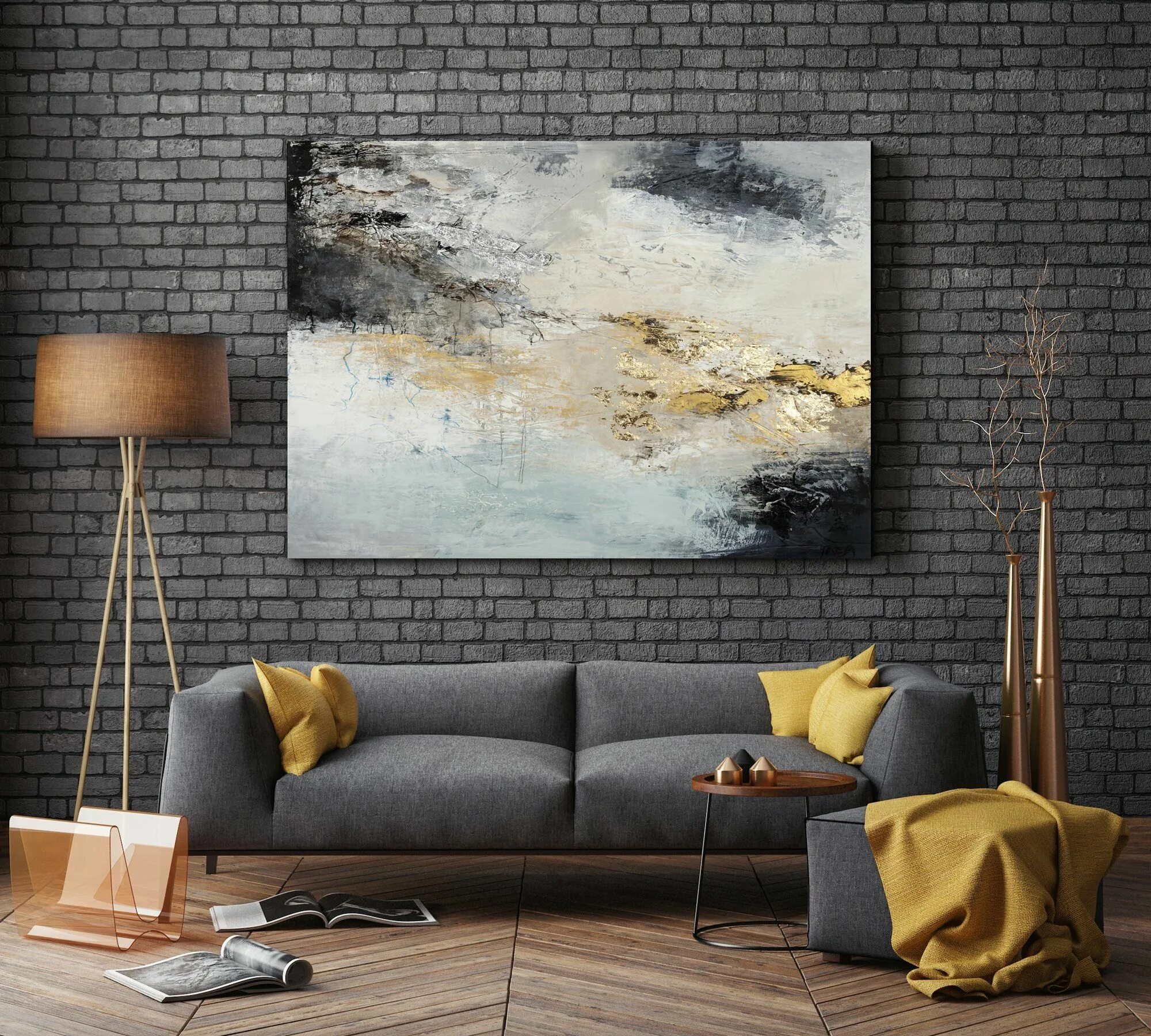 Картина в стиле лофт в гостиной Pin by Dasha on Art Aesthetic room decor, Living room sofa design, Decor