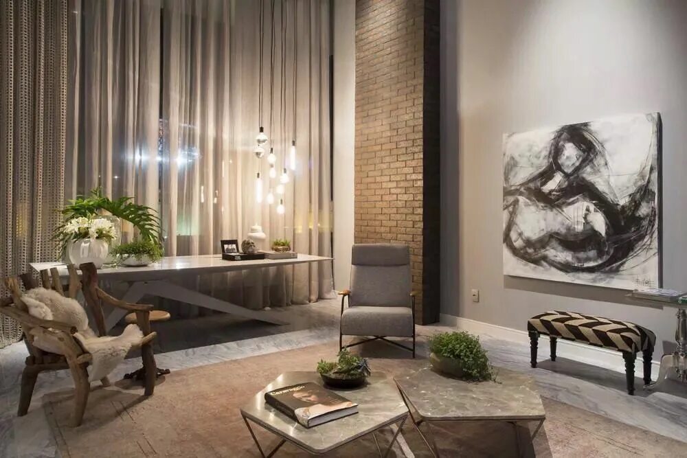 Картина в стиле лофт в гостиной Pin by Kayls on ★ Beautiful Rooms..♡ & Homes Contemporary apartment, Loft design