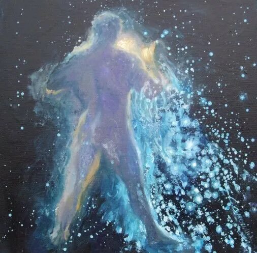 Картина воды фото Buy oil painting on canvas "Constellation Aquarius", religion, surrealistic, Sam