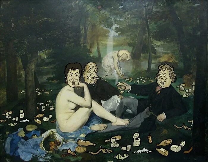 Картина завтрак на траве эдуард мане фото Placide Manet, Painting, Art