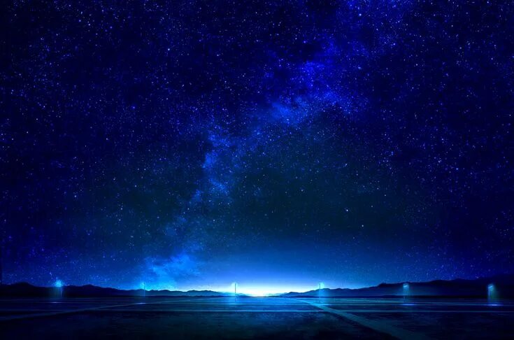 Картина звездного неба фото mks nobody original scenic sky stars Anime scenery wallpaper, Sky art, Scenery w
