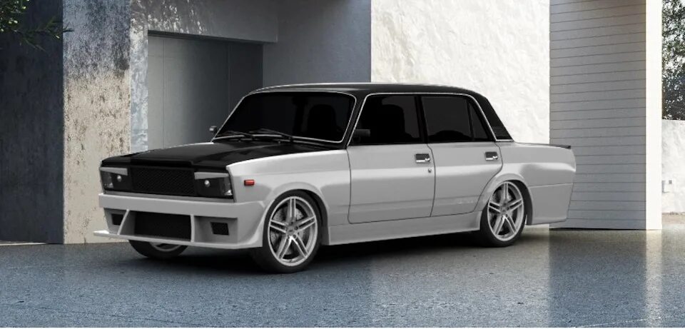 Картинка 2107 тюнинг обвес Zenta - Lada 2107, 1,5 л, 1987 года тюнинг DRIVE2