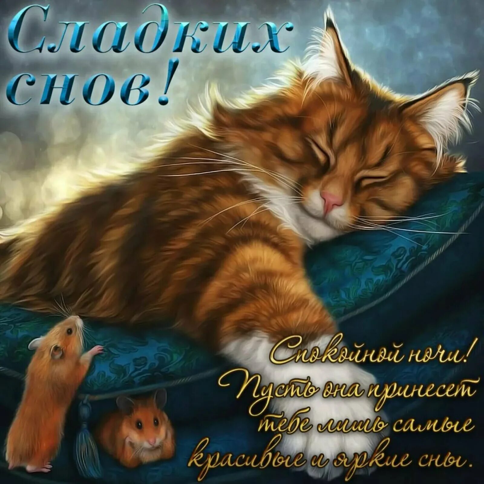 Картинка бесплатно с пожеланием доброй ночи Сладких нежных снов картинки с надписями: найдено 77 изображений