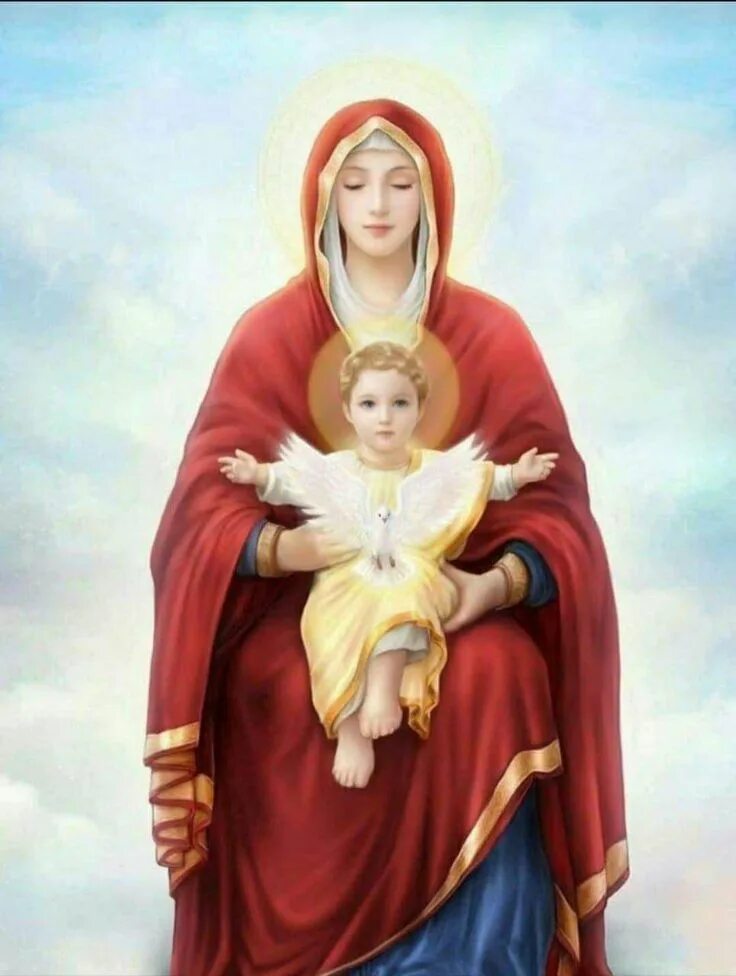Картинка богородица с младенцем Pin on Blessed mother mary Jesus and mary pictures, Blessed mother, Mother mary