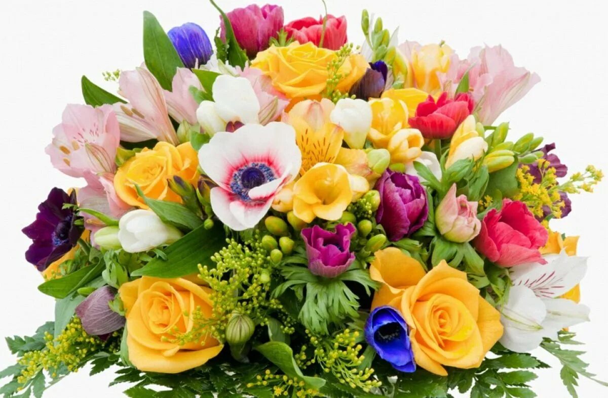Картинка букет с днем рождения Beautiful cards with bouquets of flowers - Gorodprizrak