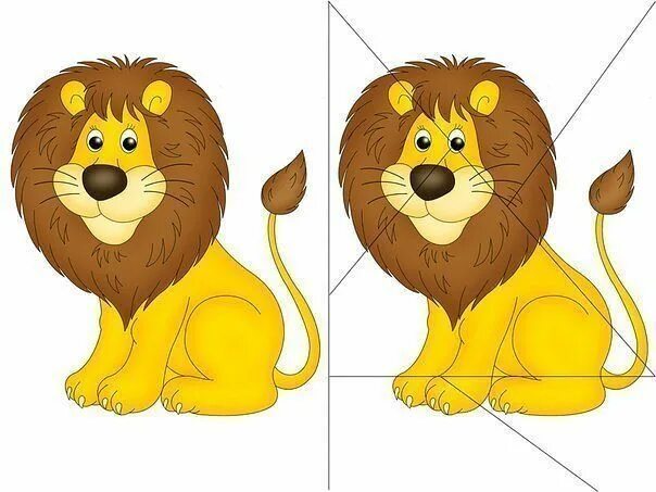 Картинка части животного для детей Pin en задание для малышей Rompecabezas animales, Actividades de aprendizaje del
