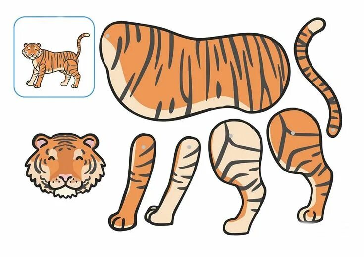 Картинка части животного для детей Animal cut and paste for kıds Paper puppets, Paper animals, Paper dolls