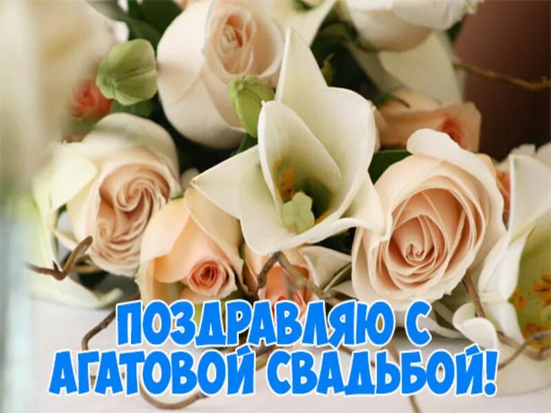 Картинка день свадьбы 14 Открытки и картинки с Агатовой Свадьбой на 36 лет