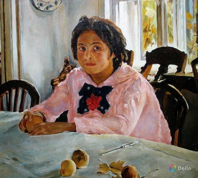 Картинка девочка с персиками фото МАОУ "Центр образования № 26 им. Сулейманова Ш. С." "Девочка с персиками"