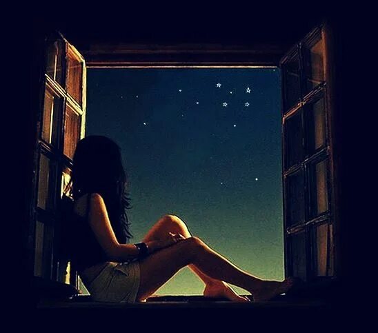 Картинка девушка фото ночь Pin van Constance Helena op NACHT/ NIGHT Schets