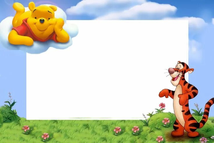 Картинка для оформления детской презентации Marcos Para Foto De Niños Winnie the pooh pictures, Winnie the pooh themes, Cute