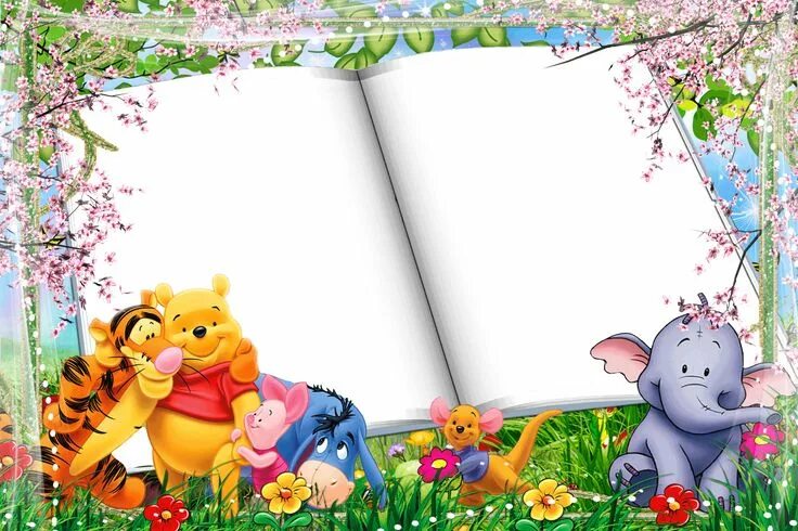 Картинка для оформления детской презентации Psd Wallpaper Download Cute frames, Clip art borders, Winnie the pooh pictures