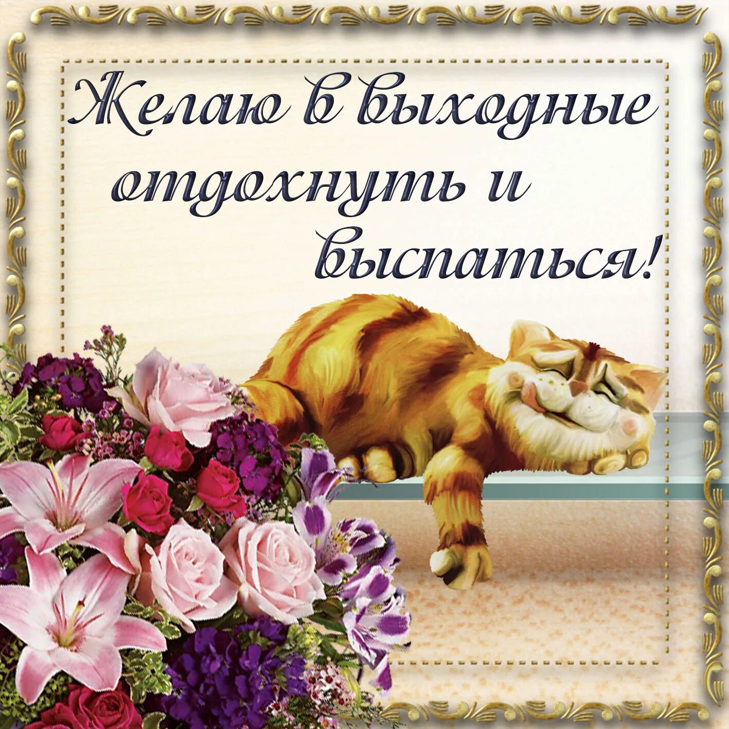 Картинка доброе утро хороших выходных прикольные Прикольные Открытки Хороших Выходных!