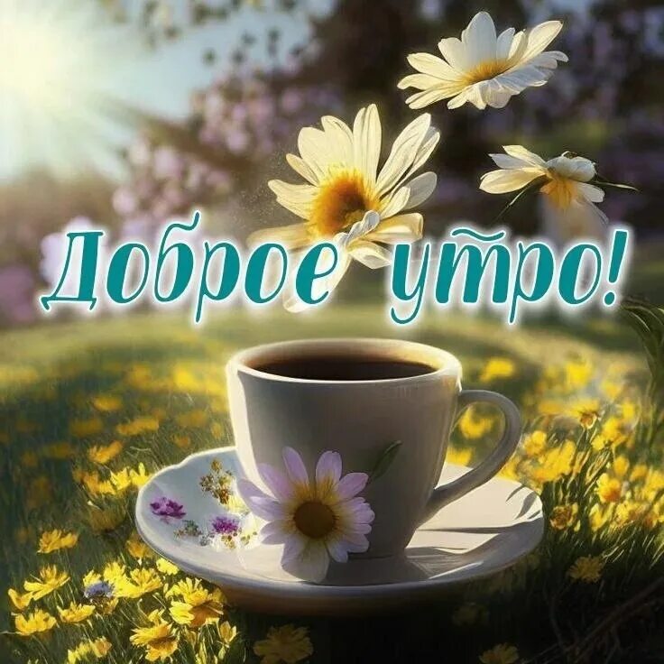 Картинка доброе утро летняя красивая смешная Мудрость дня: Хорошее приходит к тому, кто к нему стремится! В жизни так бывает.
