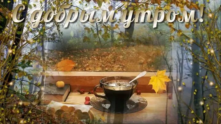 Картинка доброе утро прикольная женщине осенняя Смотрите видео "С добрым осенним утром! Красивая видео открытка.Автор - Успех и 