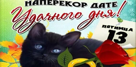 Картинка доброе утро пятница 13 прикольные 13-е ...пятницааа!!! Страаашно!! Марина Ника. Возможно Все ! Дзен