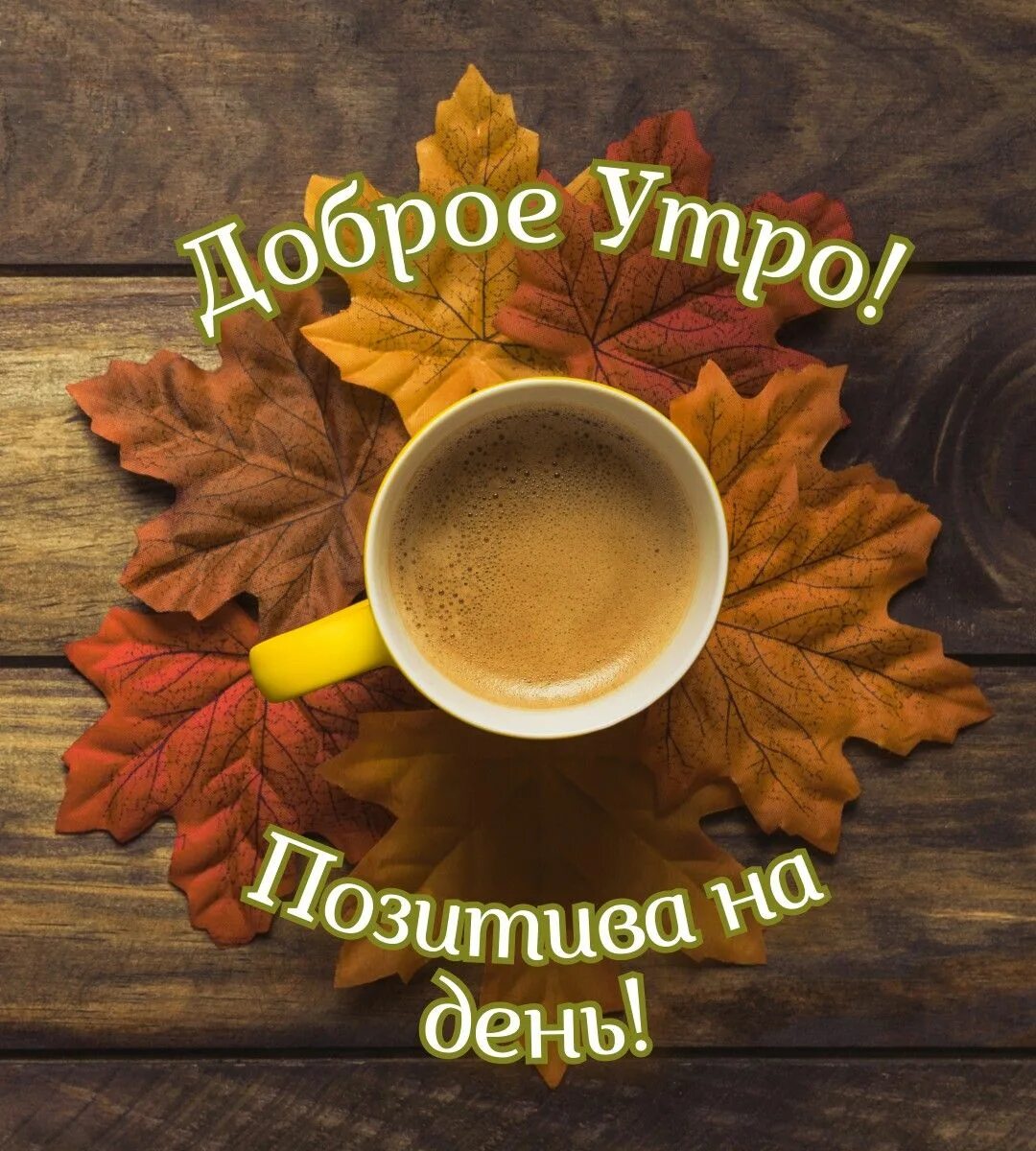 Картинка доброе утро с листьями Пин на доске Картинки Доброе утро, Утро четверга, Пора пить кофе