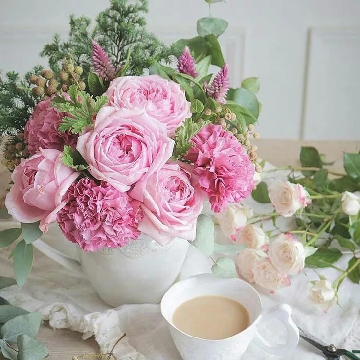 Картинка доброе утро с цветами скачать бесплатно фото Flowers, Beautiful flower arrangements, Flower designs