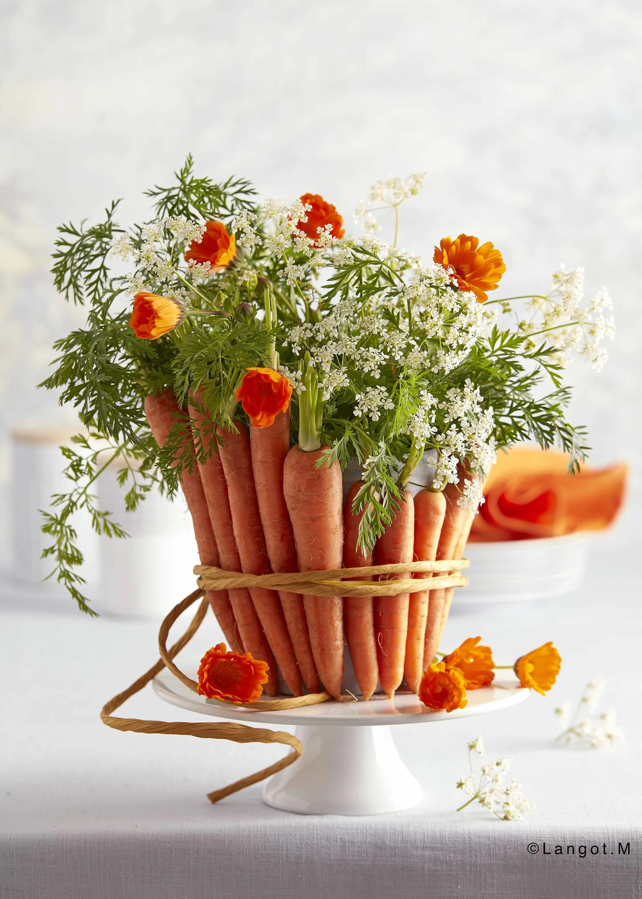 Картинка доброе утро здоровья новые Bouquet de carottes Fleurs de pâques, Travaux manuels de pâques enfants, Decorat