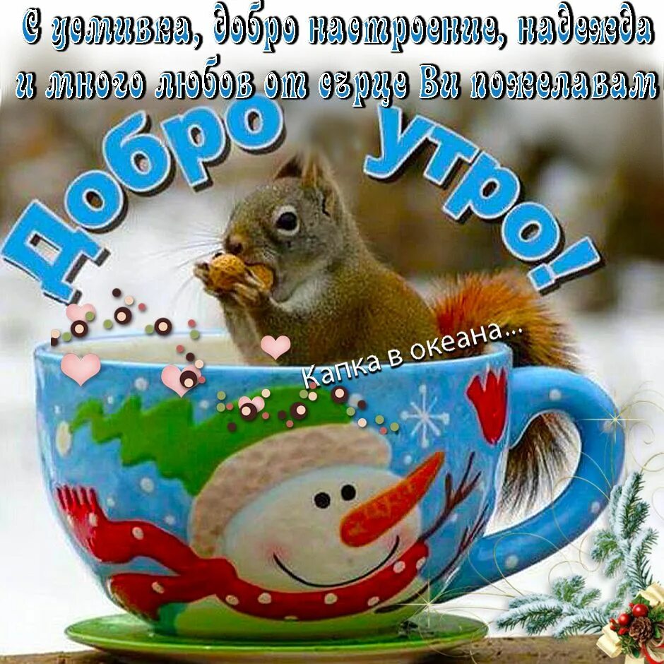 Картинка доброе утро зима прикольные Pin von Daniela Ivanova auf ПОЗДРАВИ ДОБРО УТРО, СЛЕДОБЕД, ВЕЧЕР