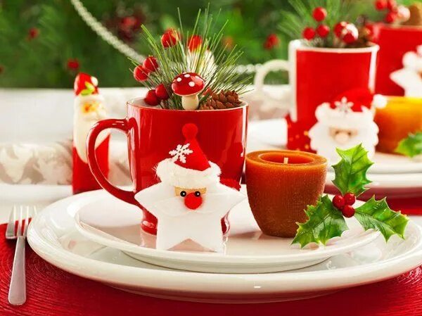 Картинка доброго нового года 5 Table Settings that Set the Holiday Spirit Christmas party table decorations, 