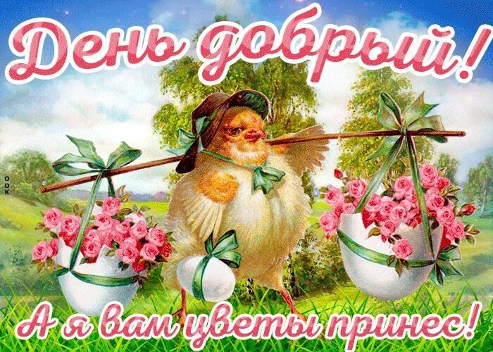 Картинка добрый день с пожеланиями скачать бесплатно добрый день с цветами