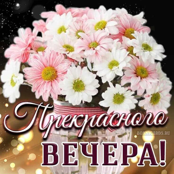 Картинка добрый вечер леночка ДобрыйВечер Открытки, Букет цветов, Букет