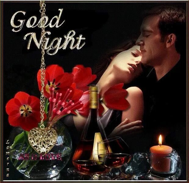 Картинка добрый вечер любовь ☆ `.-'`) ✿ Pinterest Rose CR ✿(``-.` ☆ Good night, Night, Best