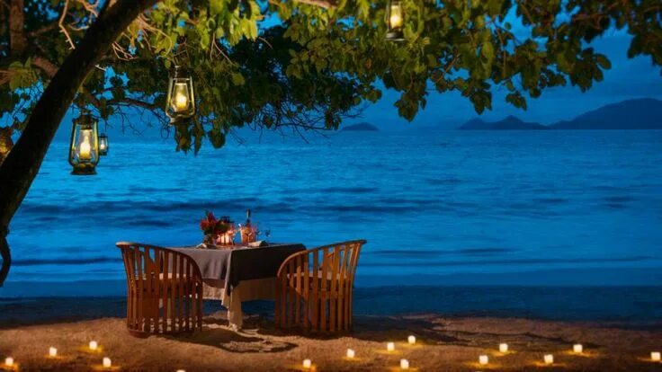 Картинка добрый вечер на отдыхе Отель Four Seasons Resort Seychelles 5* Luxe 5* (Маэ). Описание, расположение, ф
