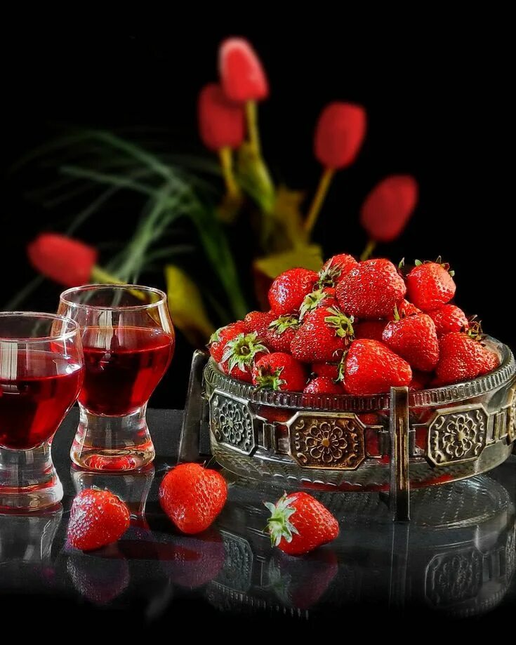 Картинка добрый вечер с фруктами Pin by Sternlein 55 on Garten Food, Strawberry, Fruit