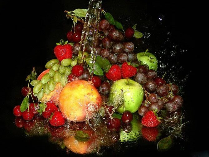 Картинка добрый вечер с фруктами Yummy Fruits and Vegetables - AmO Images Fruit, Healthy diet recipes, Healthy re