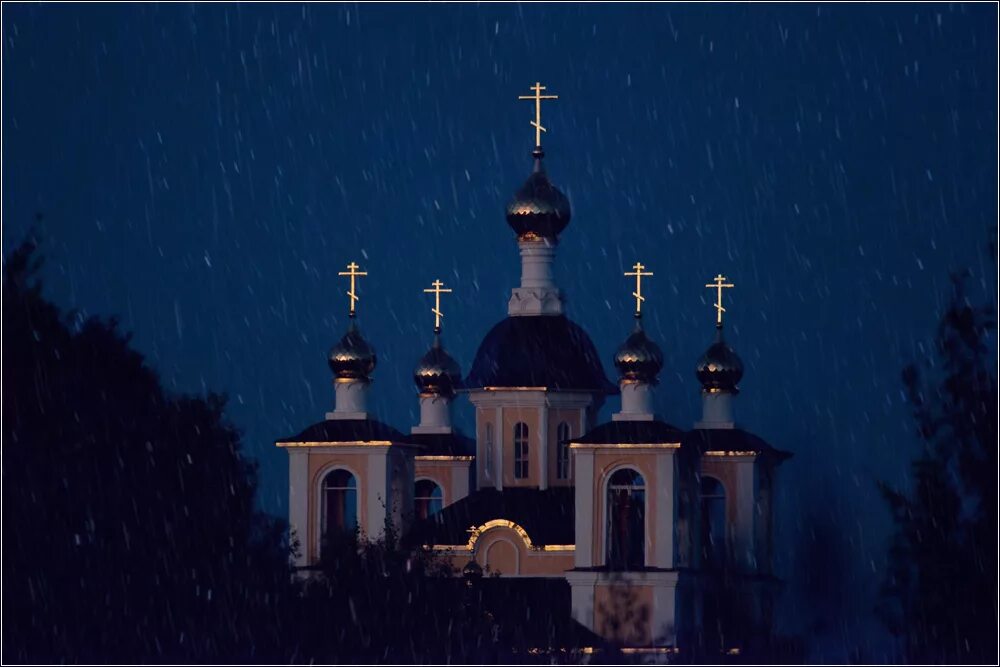 Картинка добрый вечер с храмом Лазаревский храм поздним вечером Сергей Добка Клуб Foto.ru