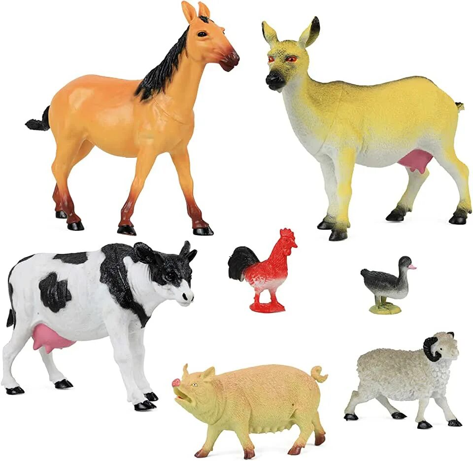 Картинка домашние животные игрушки Amazon.com: Toy Figures & Playsets - Click N' Play / Toy Figures & Playsets: Toy
