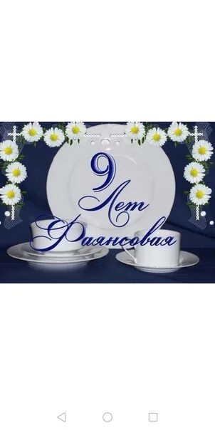 Картинка фаянсовая свадьба 9 Фаянсовая свадьба pozdravok com