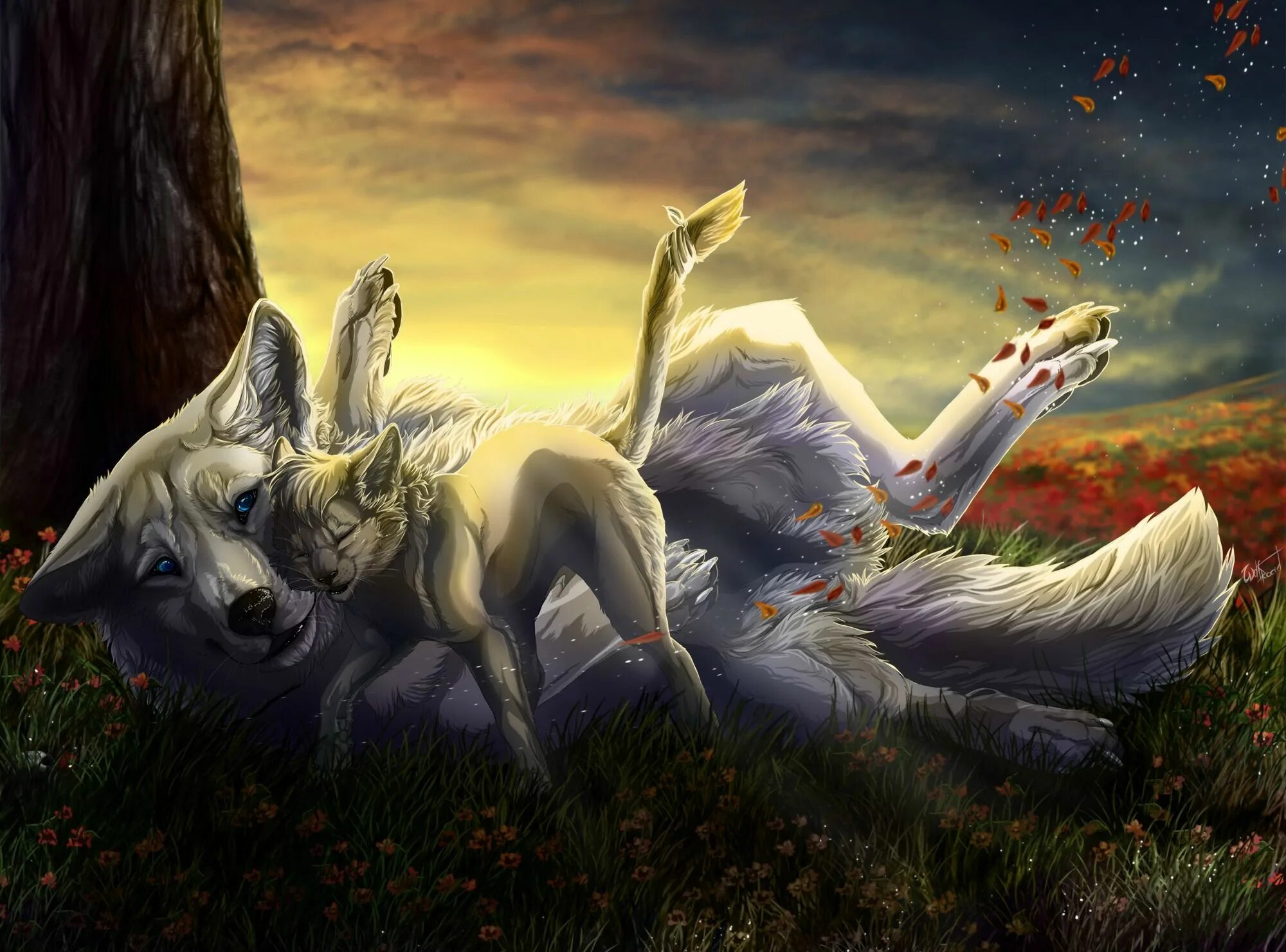 Картинка фэнтези животные Wolf Computer Wallpapers, Desktop Backgrounds 2000x1480 ID: 171446 Arte conceptu