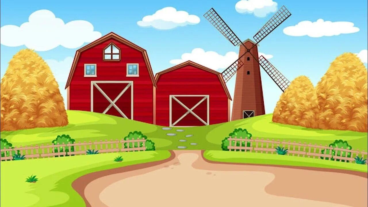 Картинка ферма для детей без животных OLD MACDONALD HAD A FARM- Nursery Rhymes & Kids Songs - YouTube
