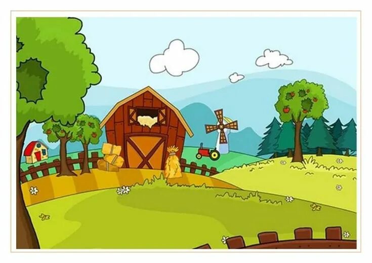 Картинка ферма для детей без животных Pin on zwierzęta Farm cartoon, Art drawings for kids, Cartoon drawings of animal
