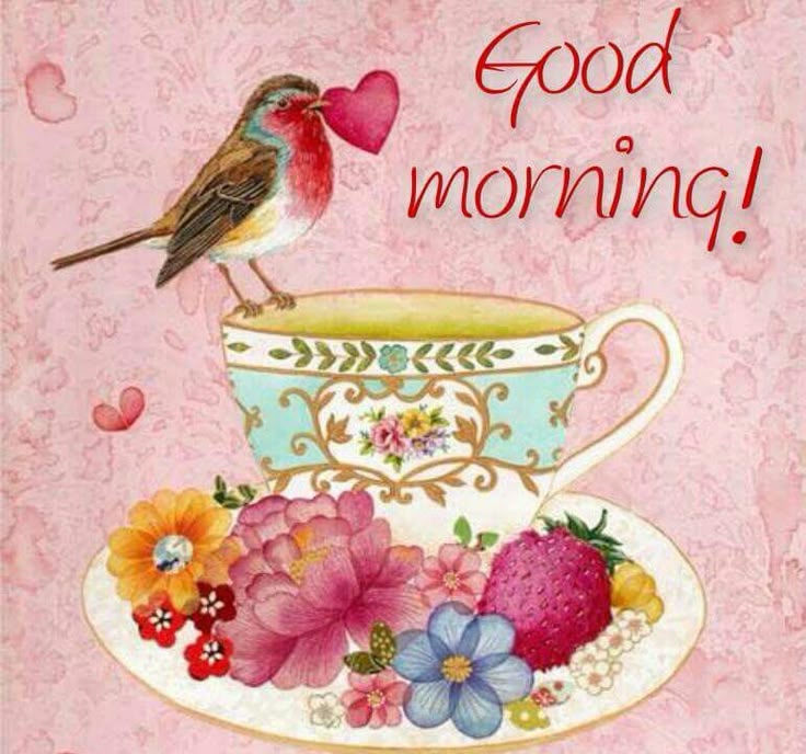 Картинка хорошего дня рисованная Good Morning Tea art, Tea, Tea time