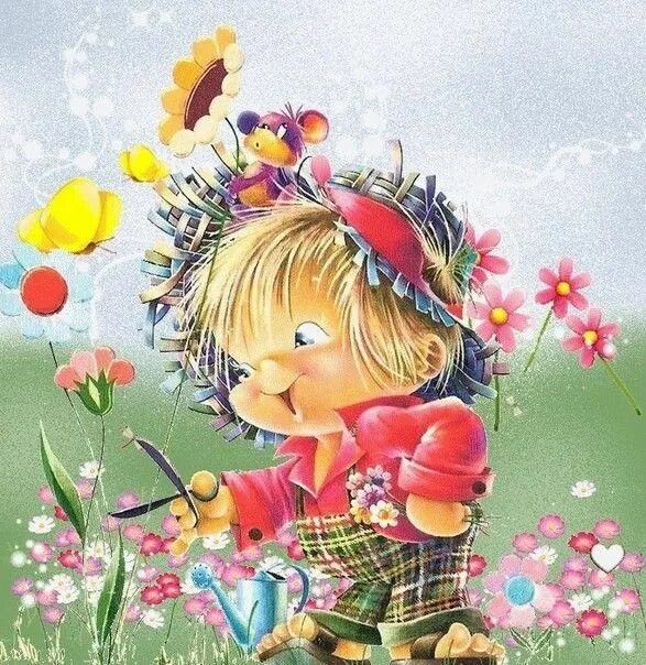 Картинка хорошего дня рисованная СКАЗОЧНЫЕ МИРЫ - 2 Cute paintings, Painting, Illustration