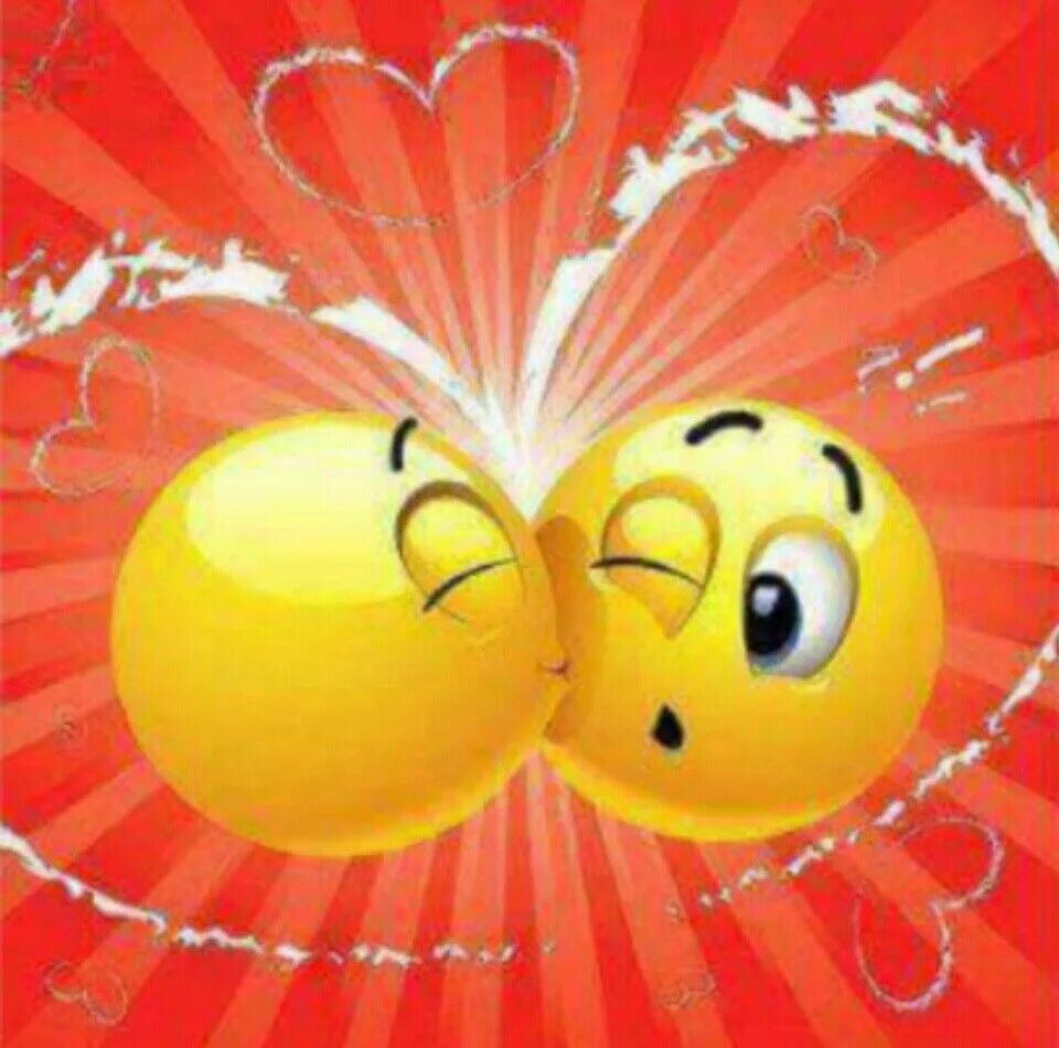 Картинка хорошего дня с поцелуем Pin on Emoticons