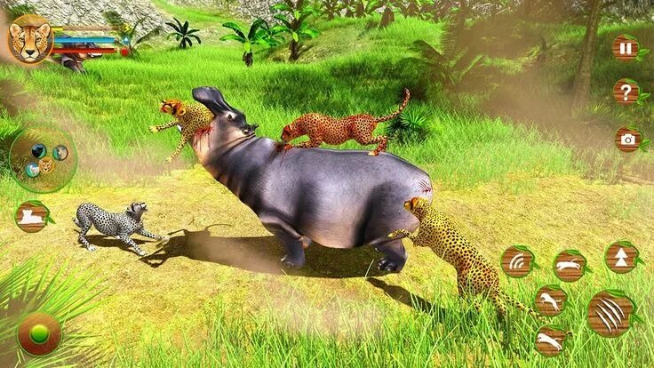 Картинка игры животные Cheetah Attack Simulator 3D Game Cheetah Sim Android Gameplay Animals wild, Anim