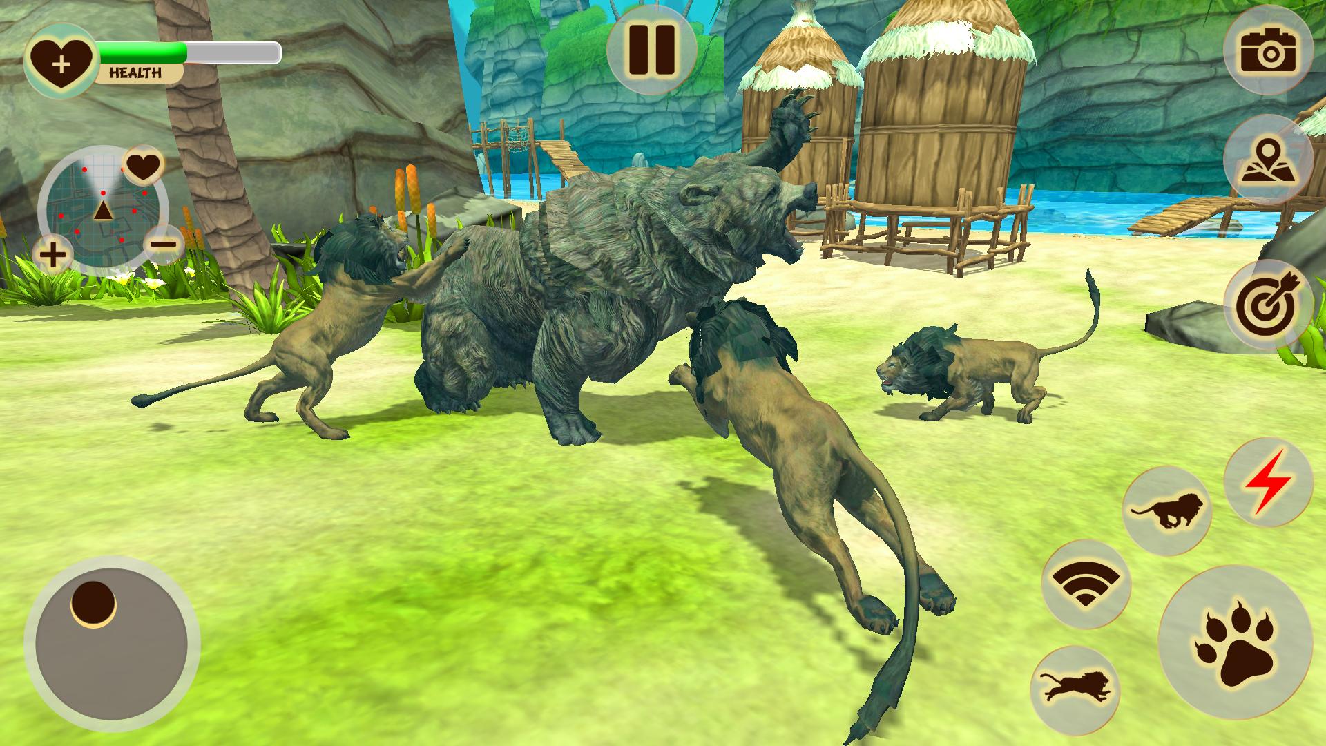 Картинка игры животные Скачать Angry Lion Zoo Animal Games APK для Android