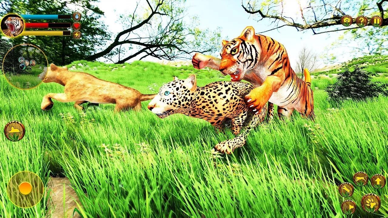 Картинка игры животные Wild Tiger Simulator 3d animal games - YouTube