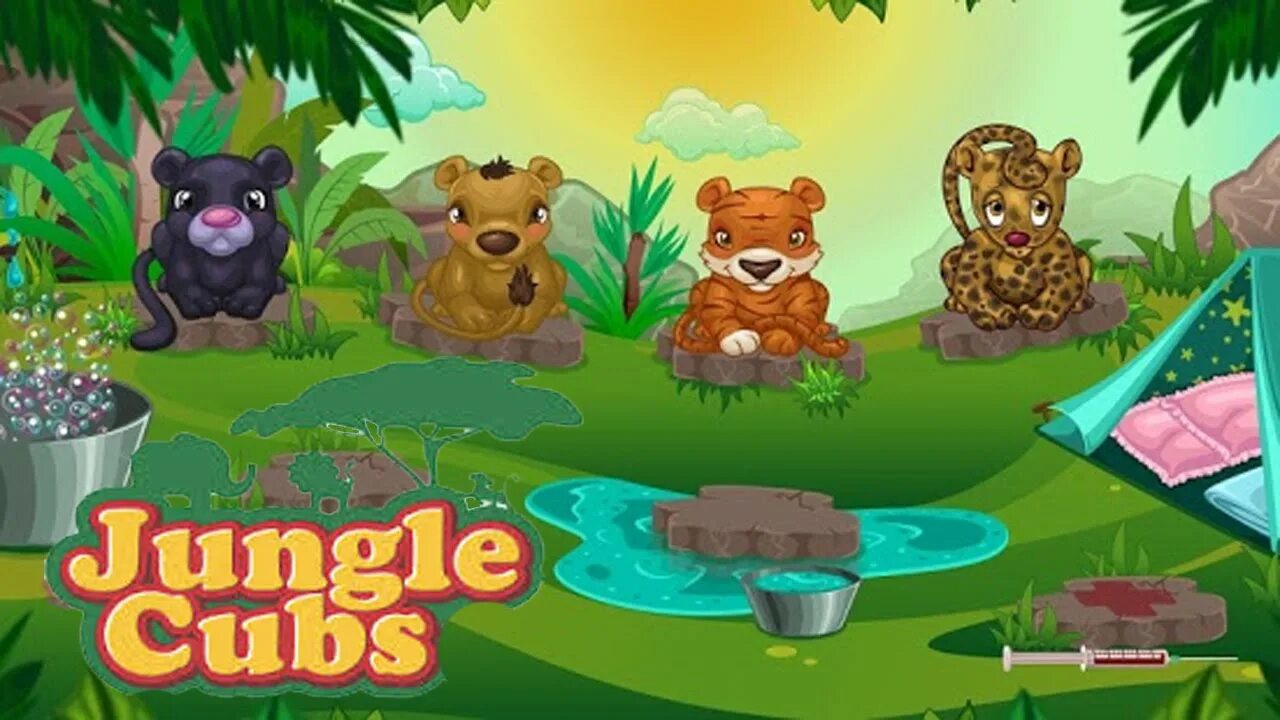 Картинка игры животные Jungle Cubs Game - Jungle Cubs (Game For Preschool Kids) - YouTube