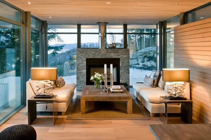 Картинка интерьер дома Freshome Cabin interior design, Winter living room, Living room scandinavian