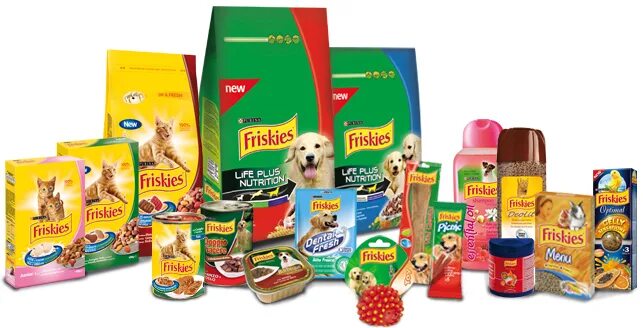 Картинка корм для животных Friskies - бренд кормов для кошек