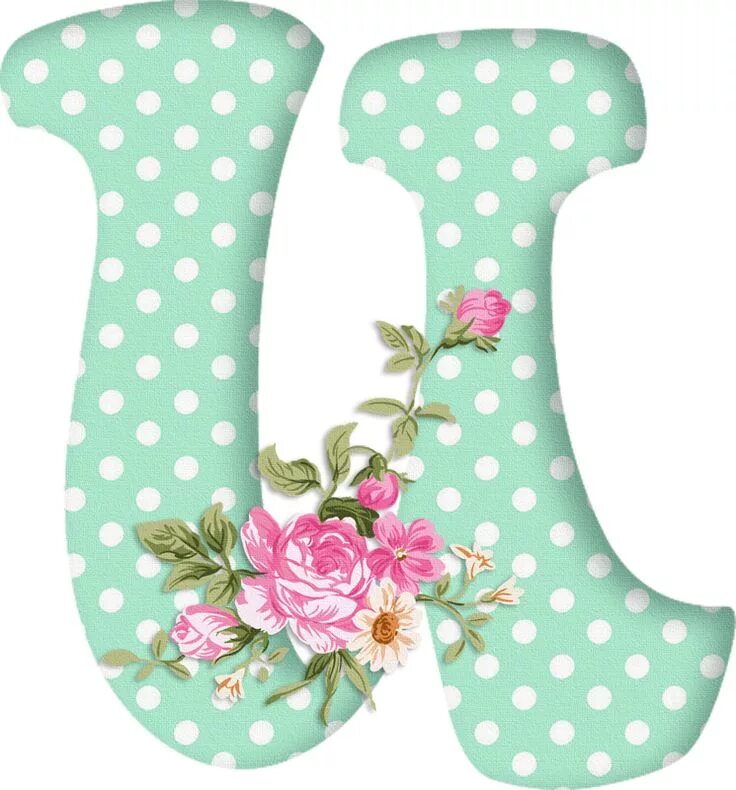 Картинка красивые буквы для оформления Горошек с цветами Paper piecing scrapbooking, Lettering alphabet, Lettering