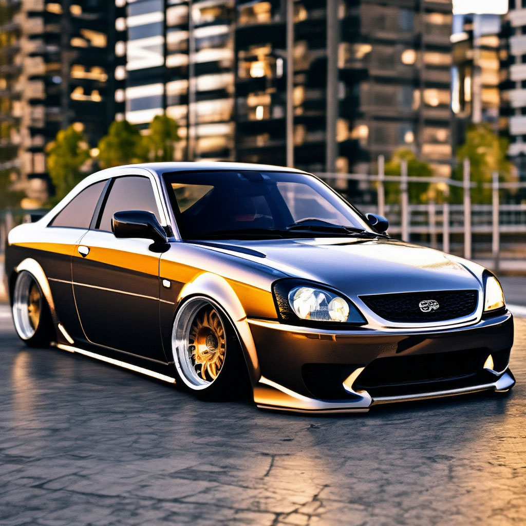 Картинка лада приора тюнинг "Lada priora coupe, tuning, air ." - image created in Shedevrum